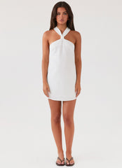 Keira Linen Micro Mini Dress