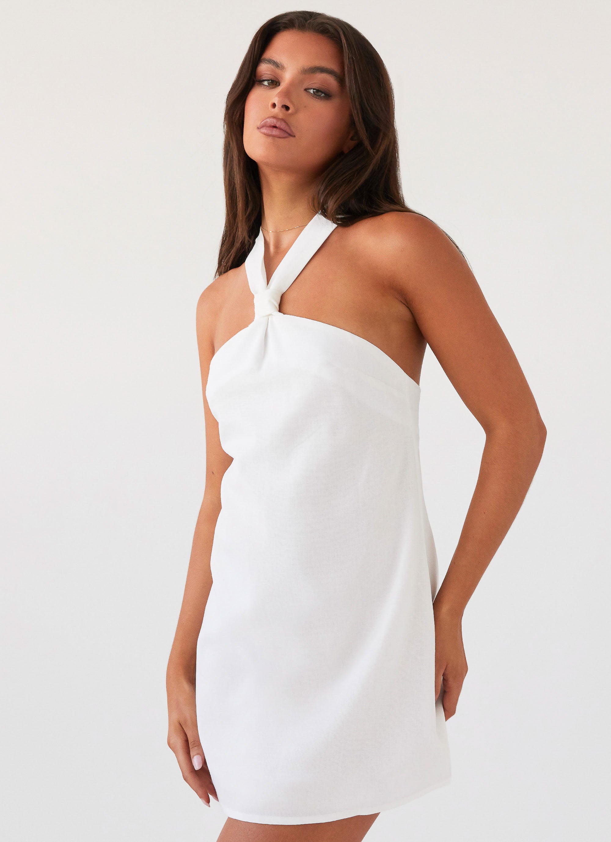 Keira Linen Micro Mini Dress