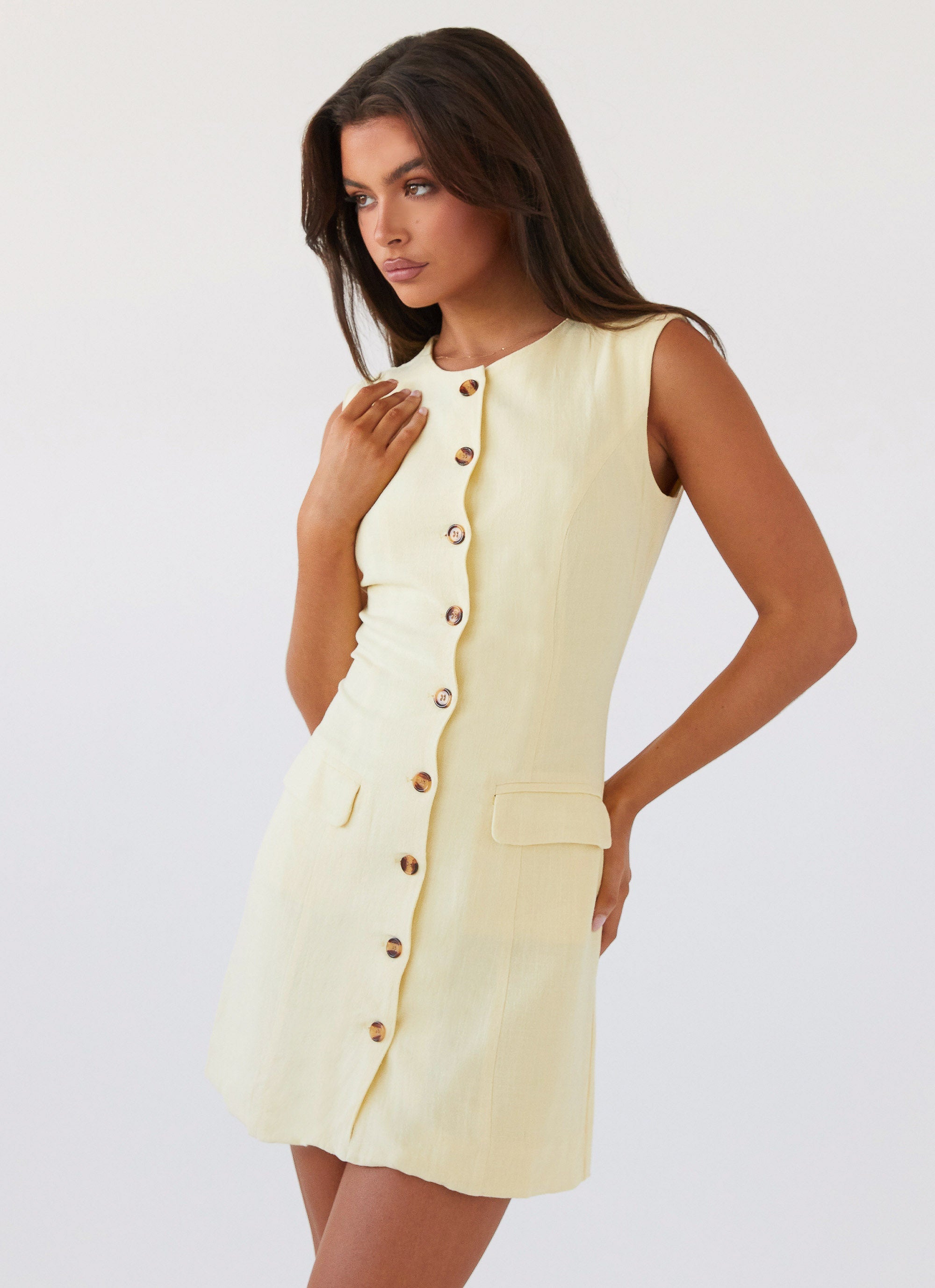 Castello Fiore Linen Mini Dress
