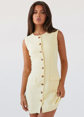 Castello Fiore Linen Mini Dress