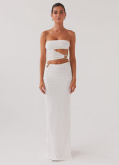 Into Pieces Mesh Maxi Dress