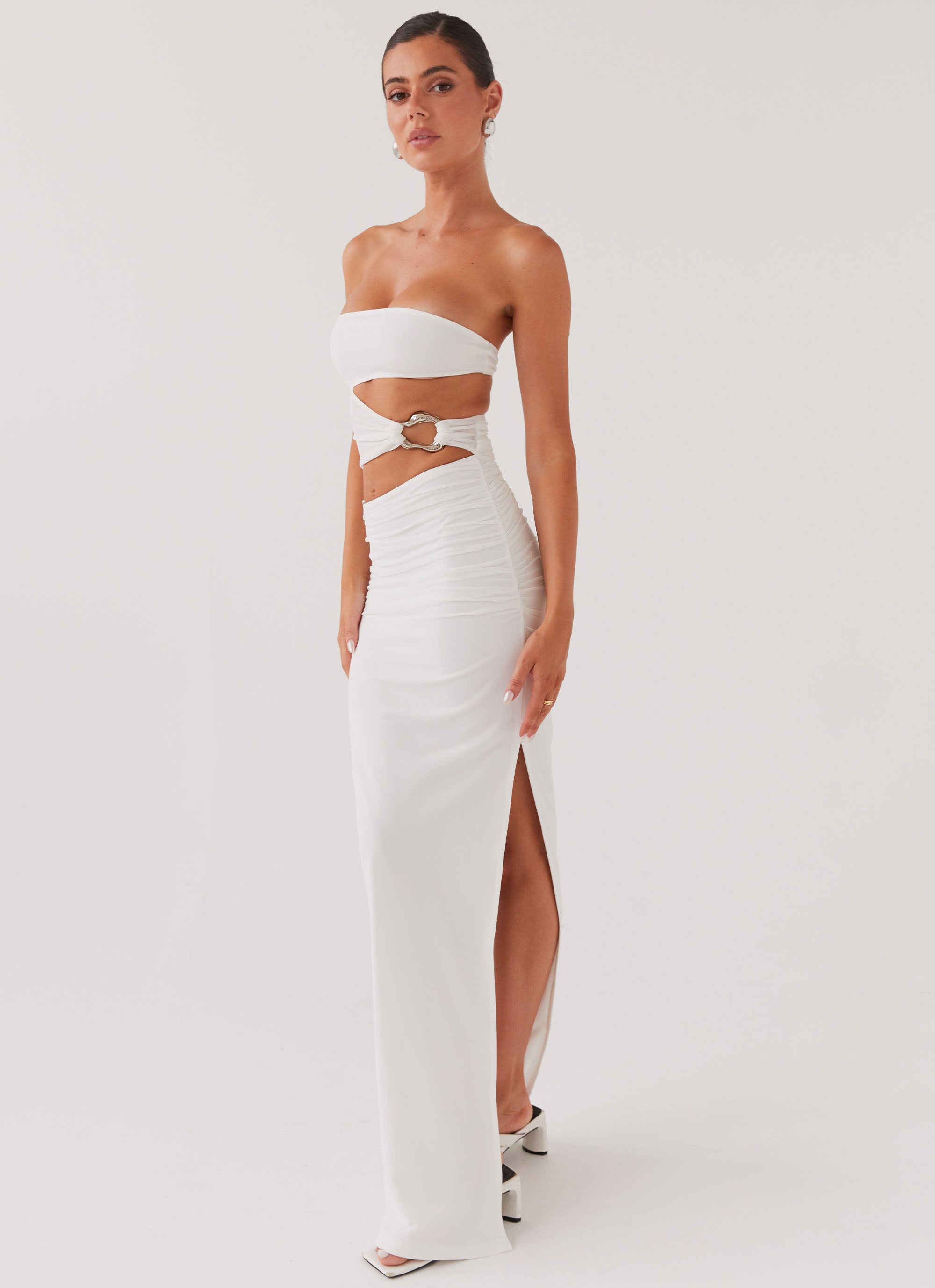 Into Pieces Mesh Maxi Dress