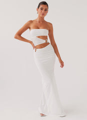 Into Pieces Mesh Maxi Dress