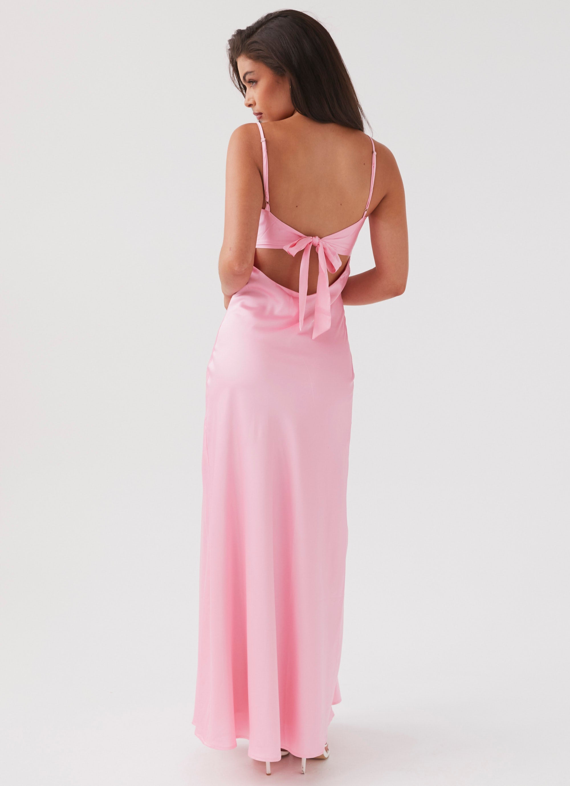Flora Satin Maxi Dress