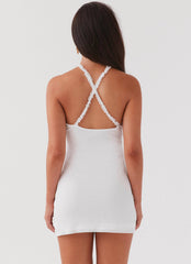 Midnight Rhapsody Ruffle Mini Dress