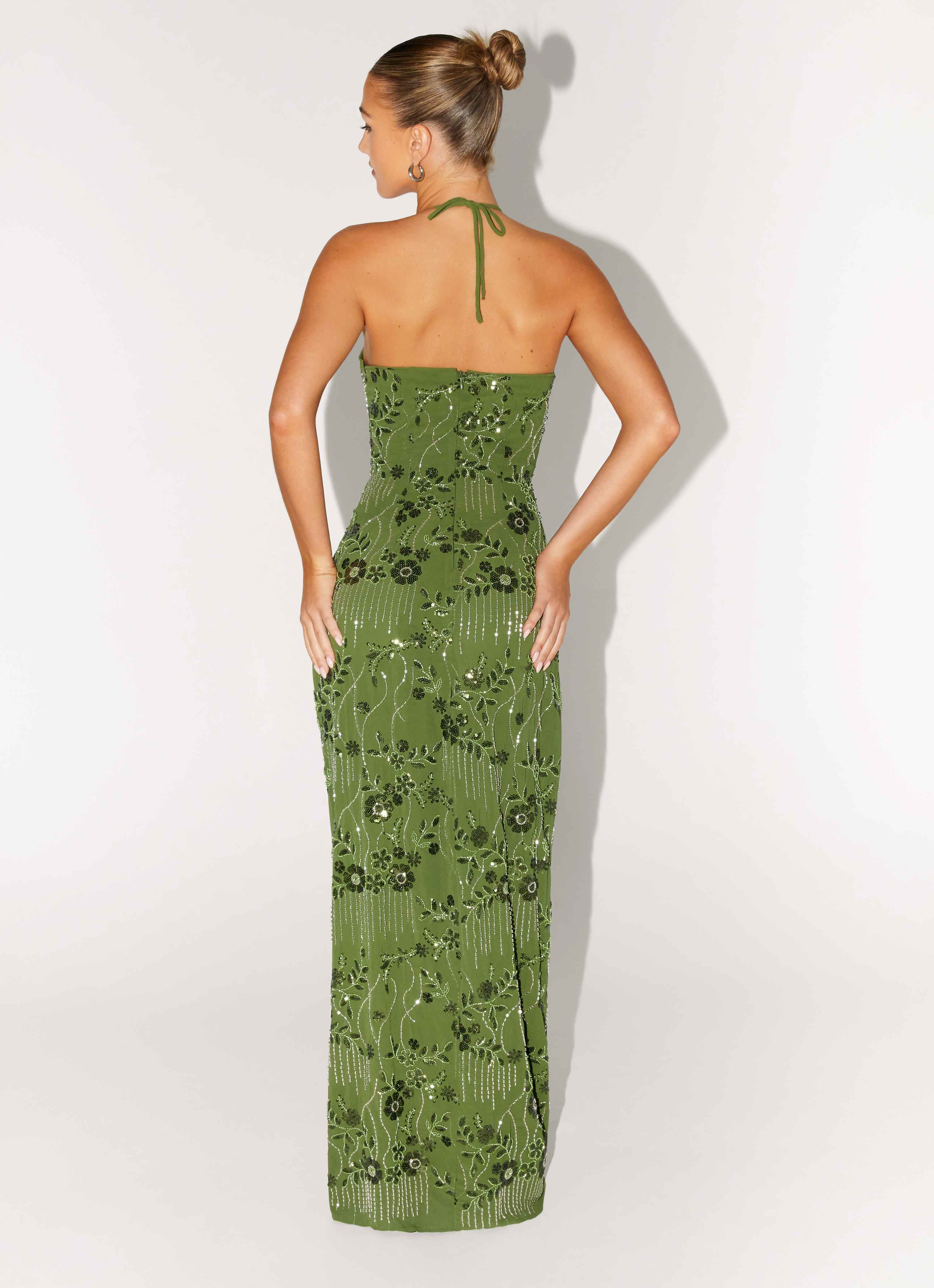Phoenicia Beaded Maxi Dress