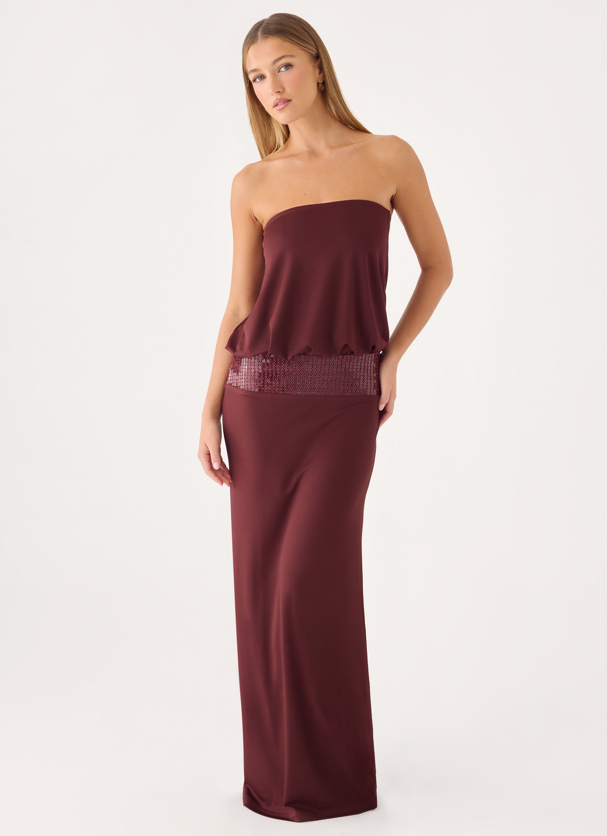 Posine Strapless Maxi Dress