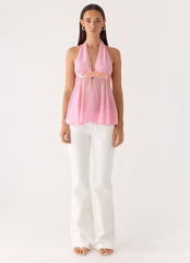 Put It Straight Beaded Sequin Top