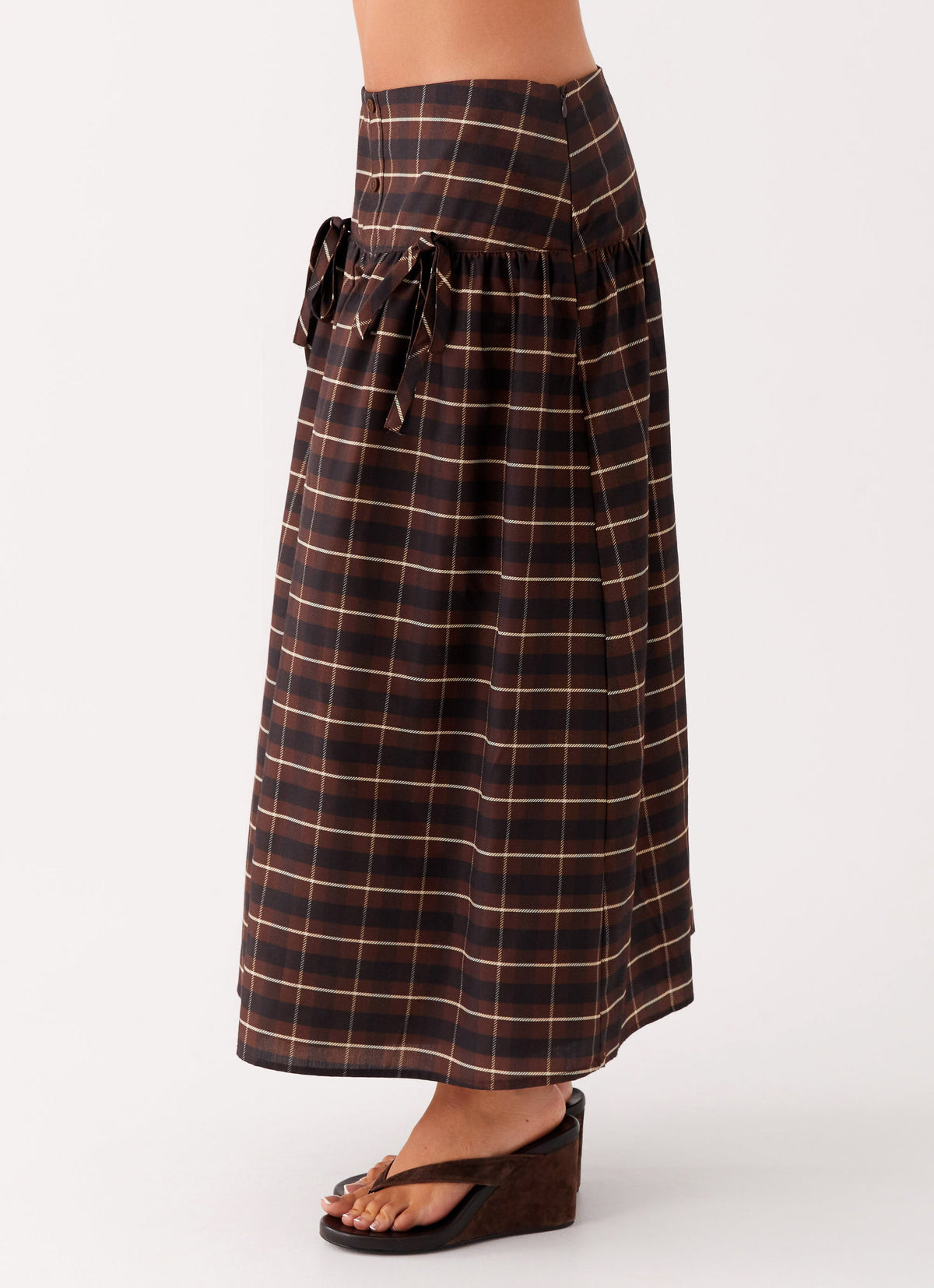 Quiet Places Cotton Midi Skirt