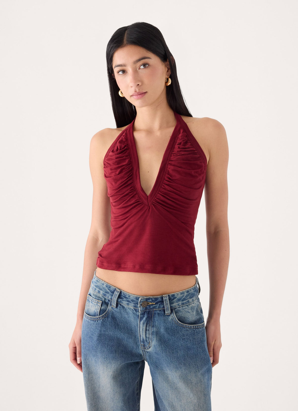 Raffita Ruched Halter Top