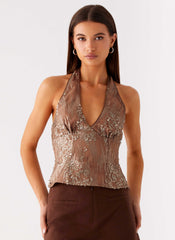 Reyce Sequin Top