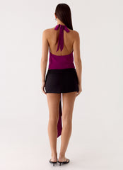 Right Back Halter Top