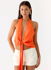 Right Back Halter Top