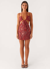 Sahara Nights Beaded Mini Dress