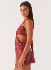 Sahara Nights Beaded Mini Dress