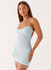 Saltwater Mist Mini Dress