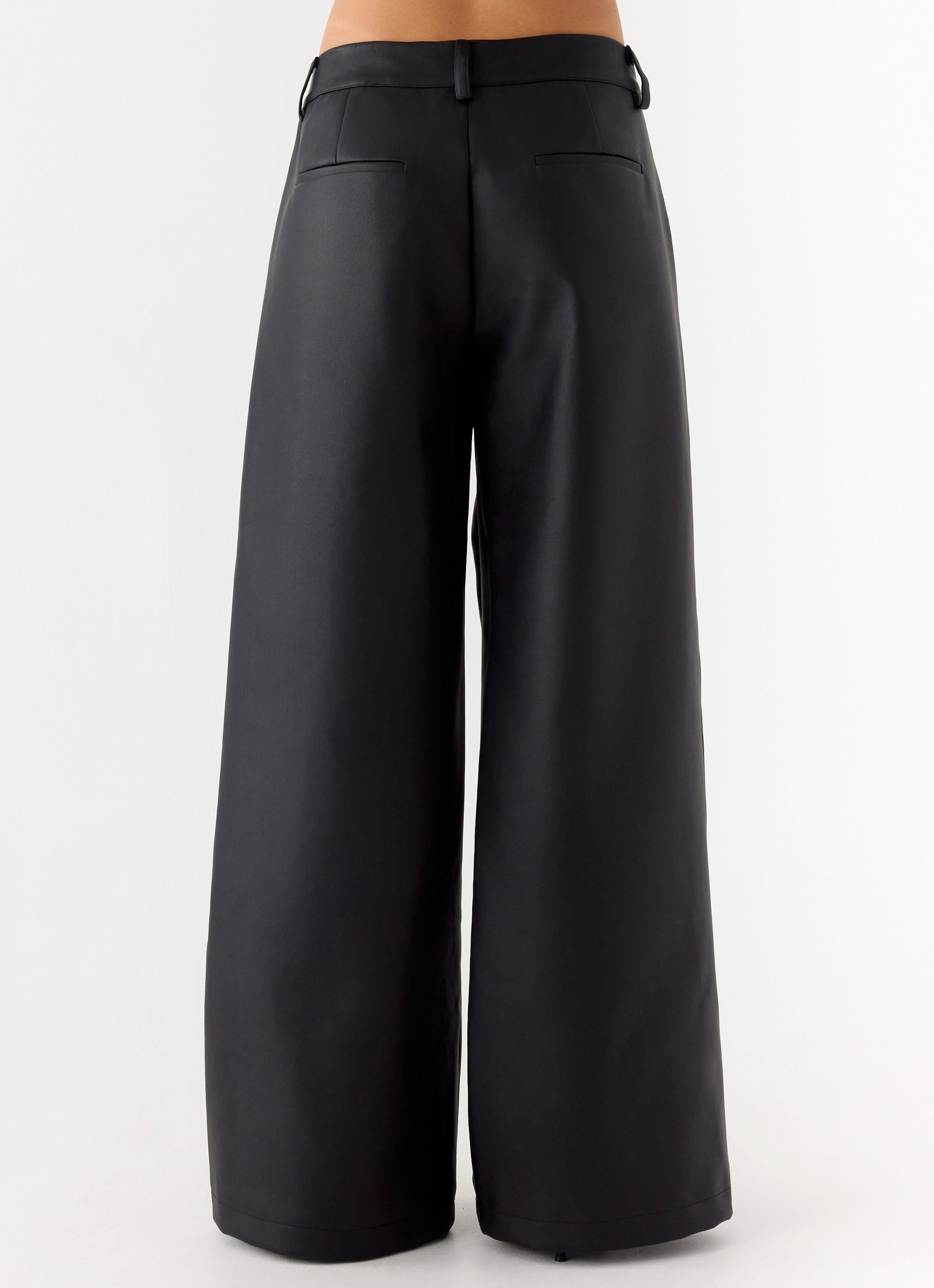Samuel Low Rise Faux Leather Pants