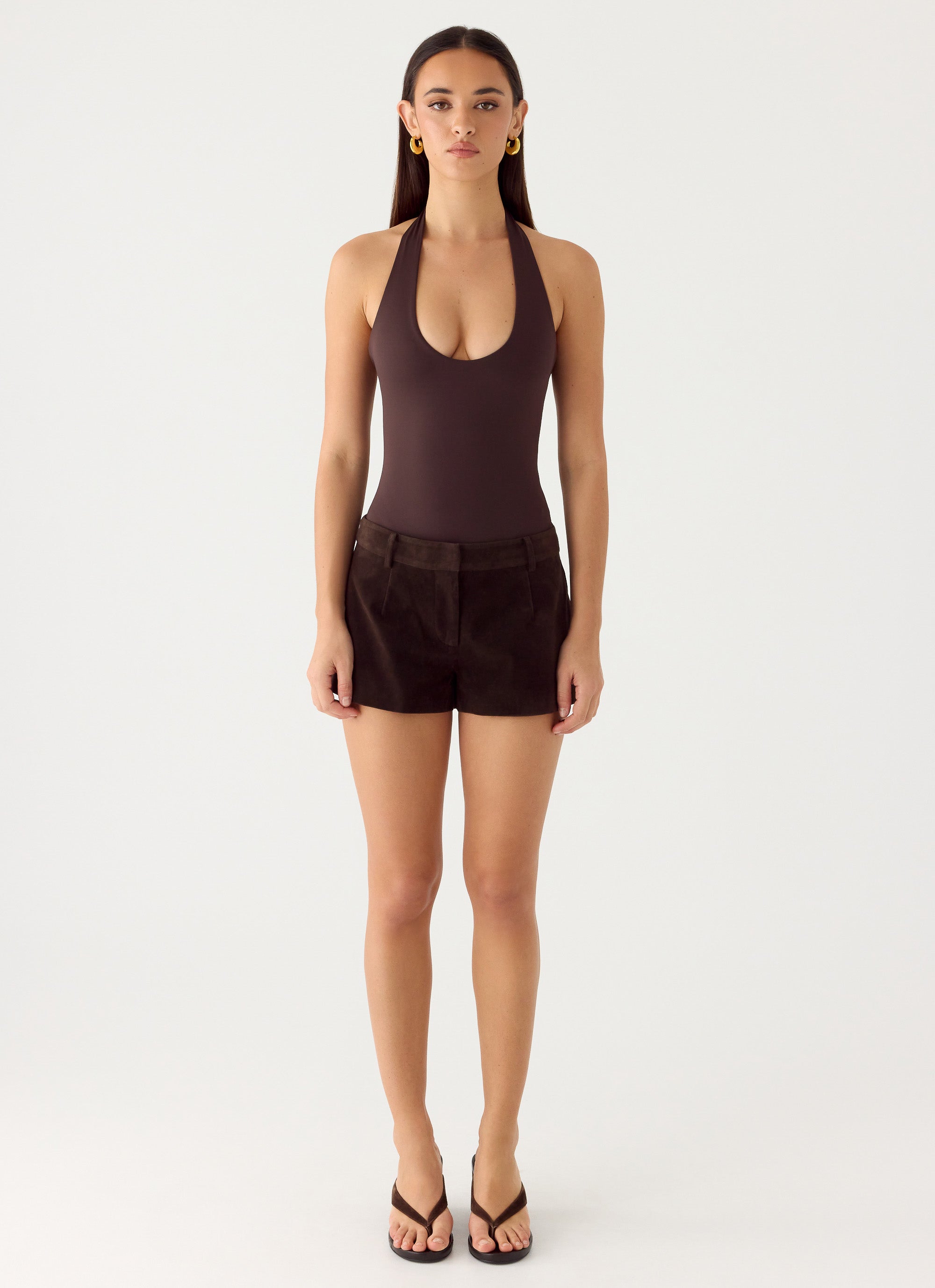 Set The Scene Halter Bodysuit