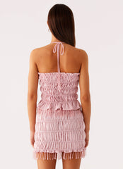 Shari Beaded Halter Top