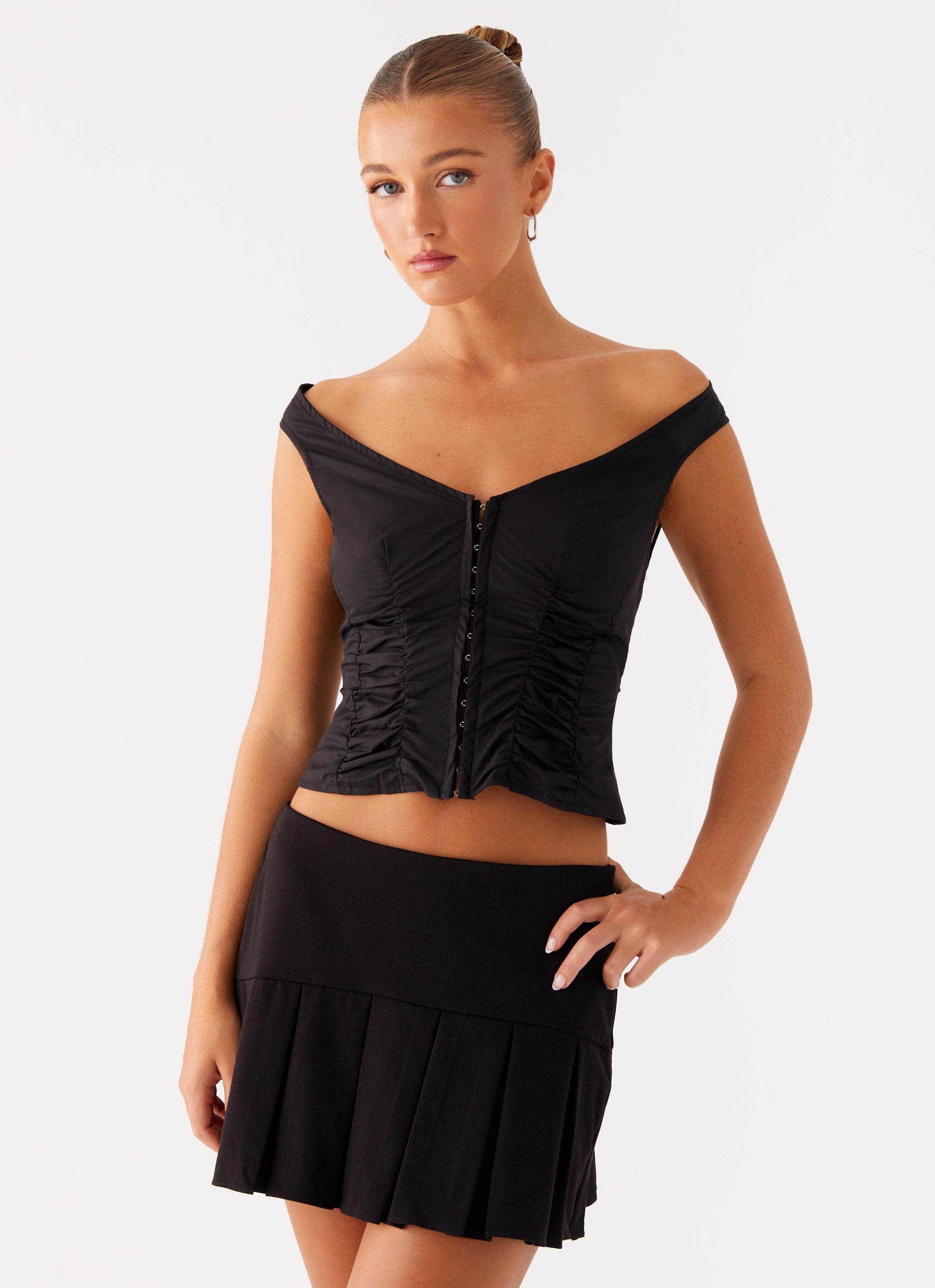 Shelby Pleated Mini Skirt