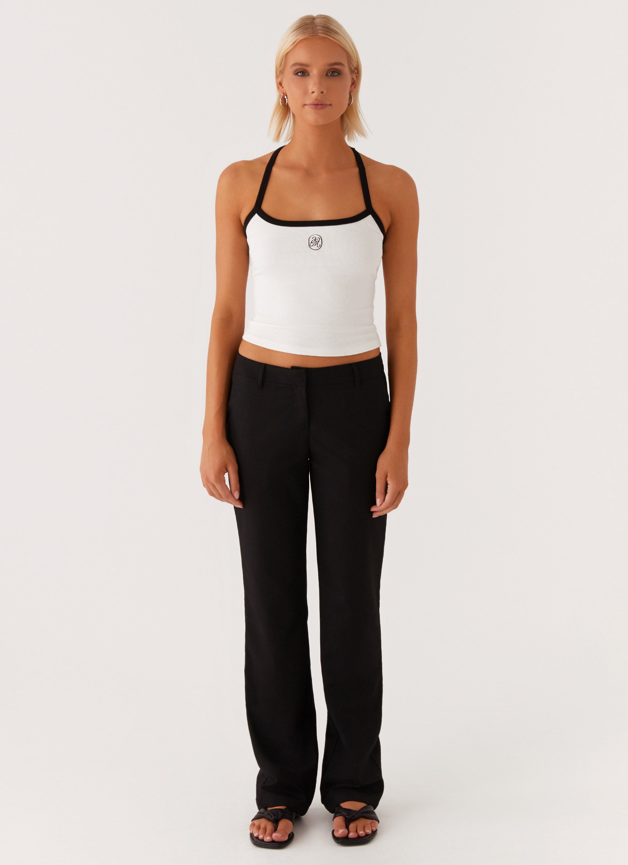 Signature Monogram Halter Top