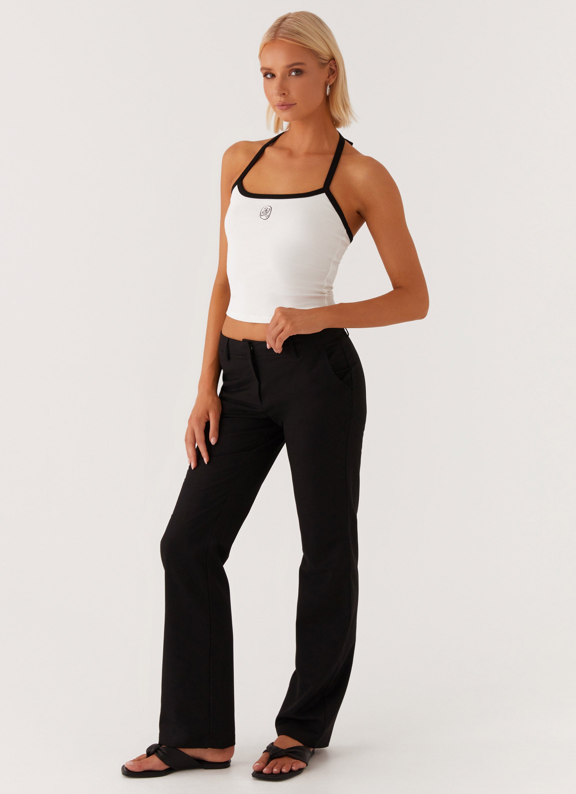 Signature Monogram Halter Top
