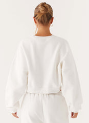 Signature Cropped Sweatshirt