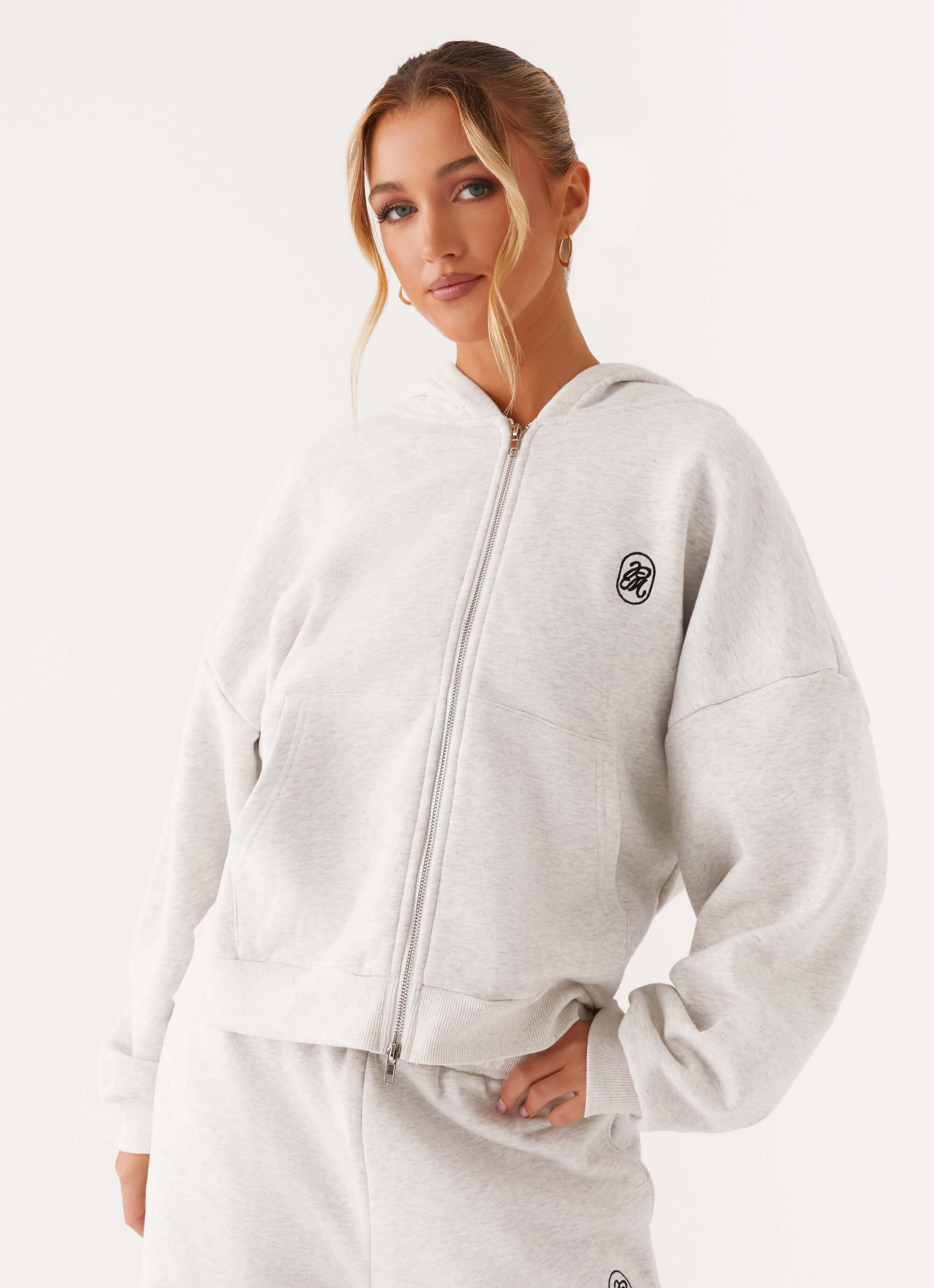 Signature Double Zip Up Hoodie