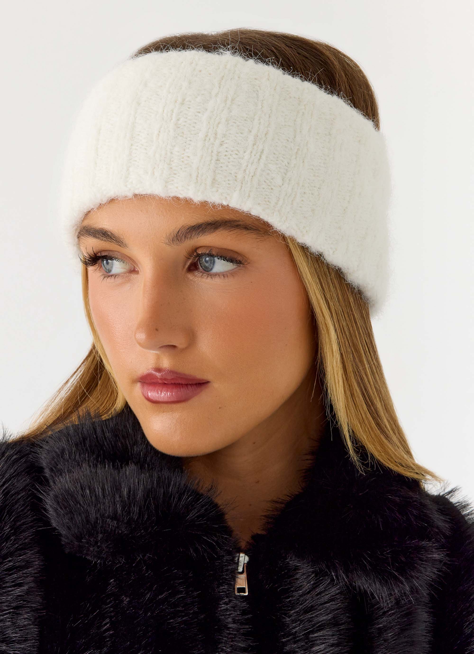 Snow Ball Knit headband