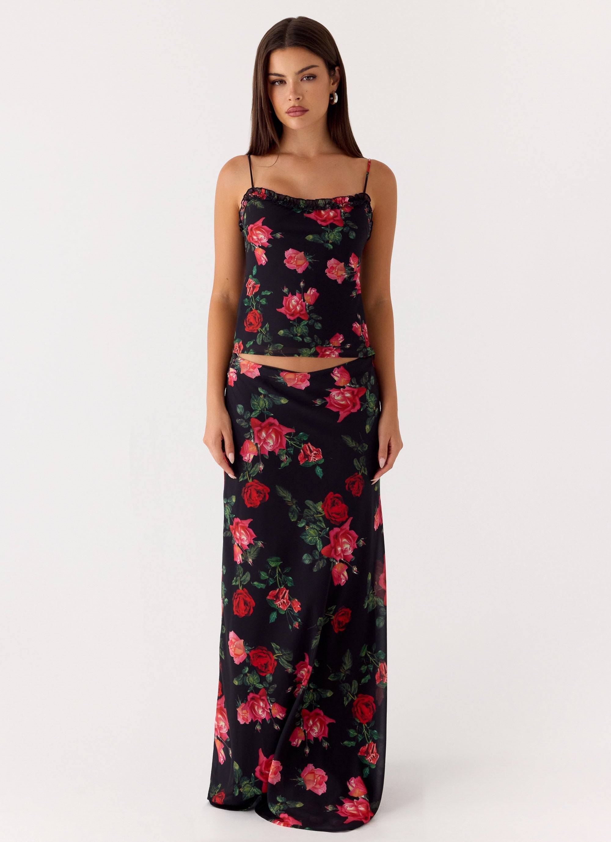 Star Girl Chiffon Maxi Skirt