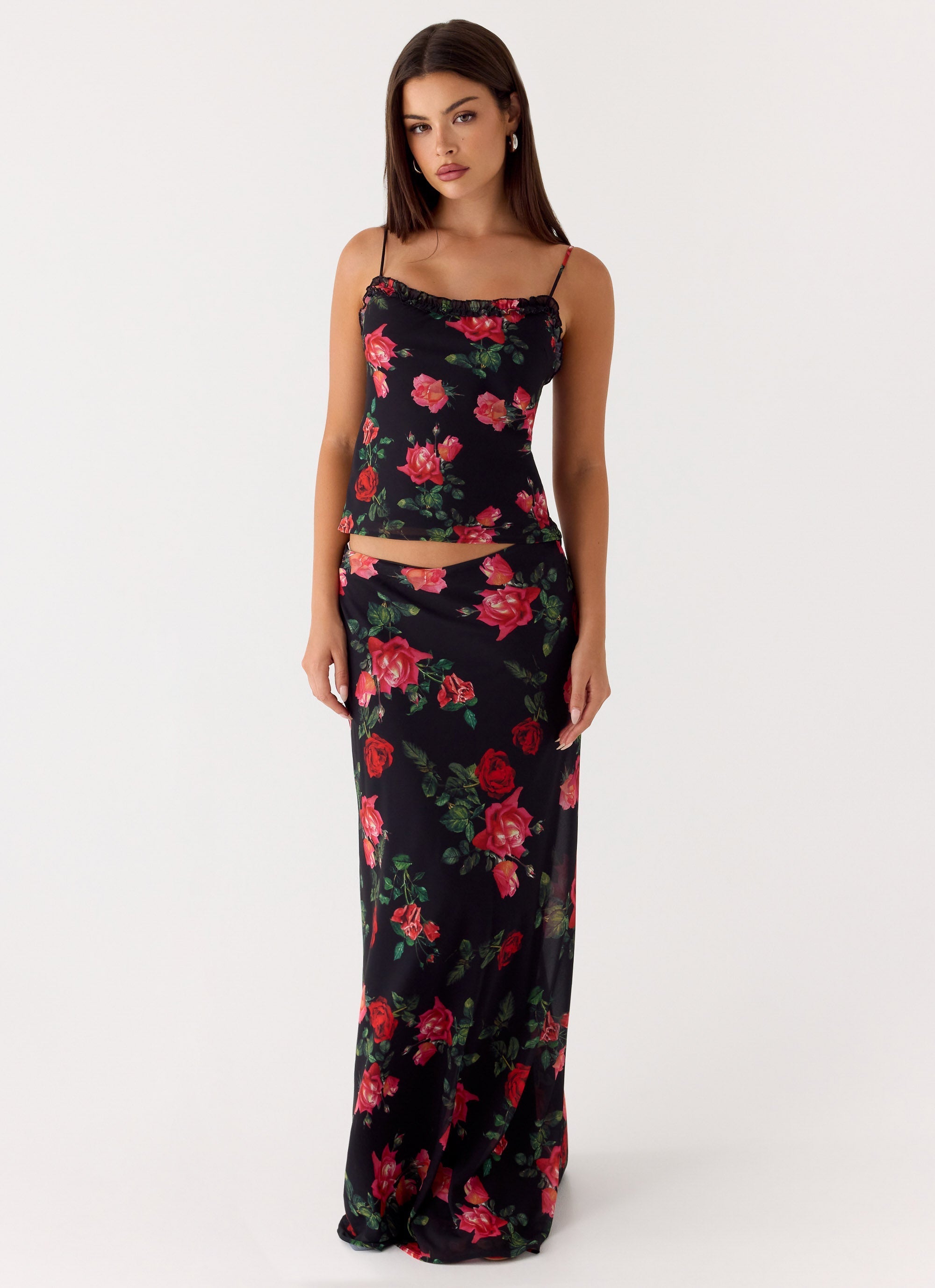 Star Girl Chiffon Maxi Skirt