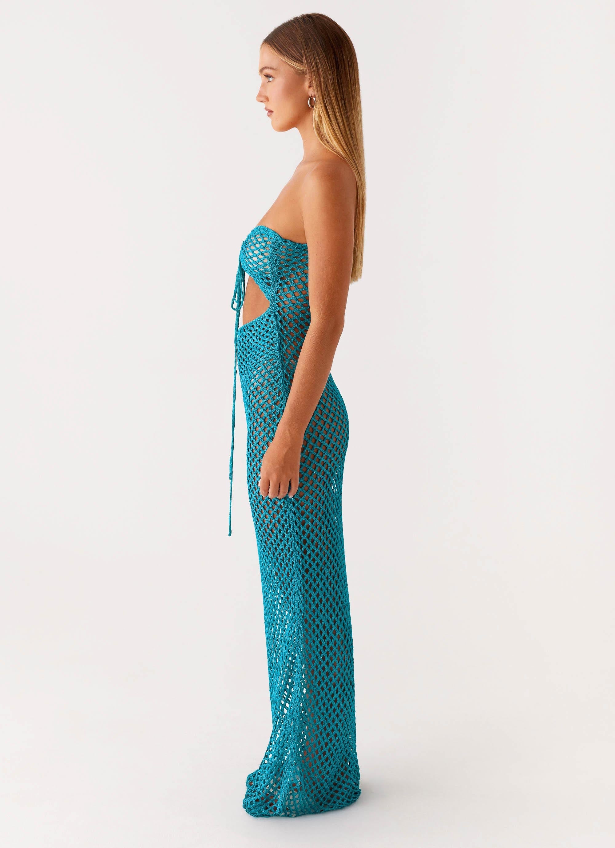 Sun Kissed Crochet Maxi Dress
