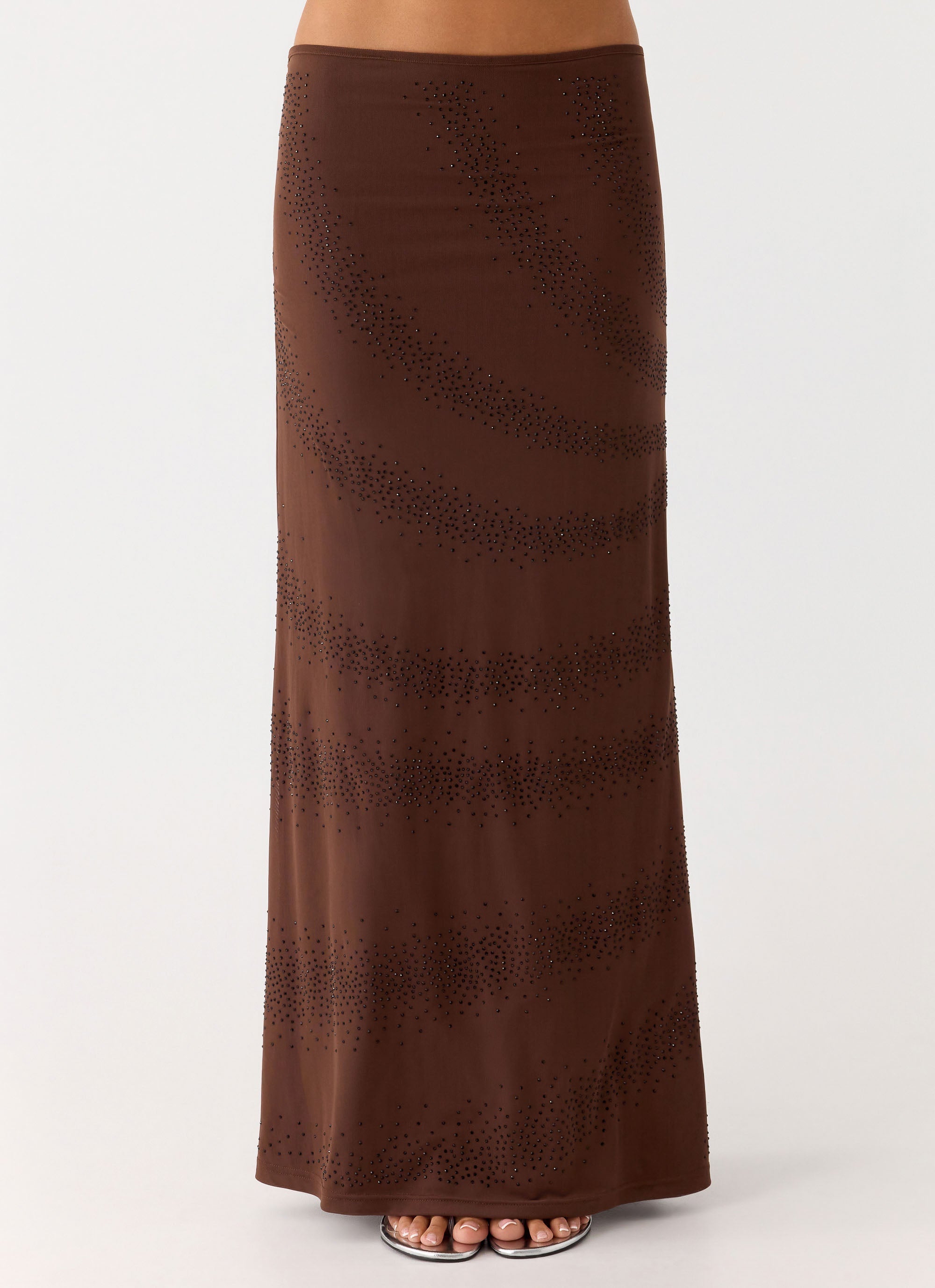 Sweet Sky Beaded Maxi Skirt