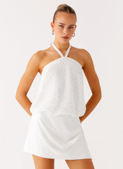 Switch Up Halter Mini Dress