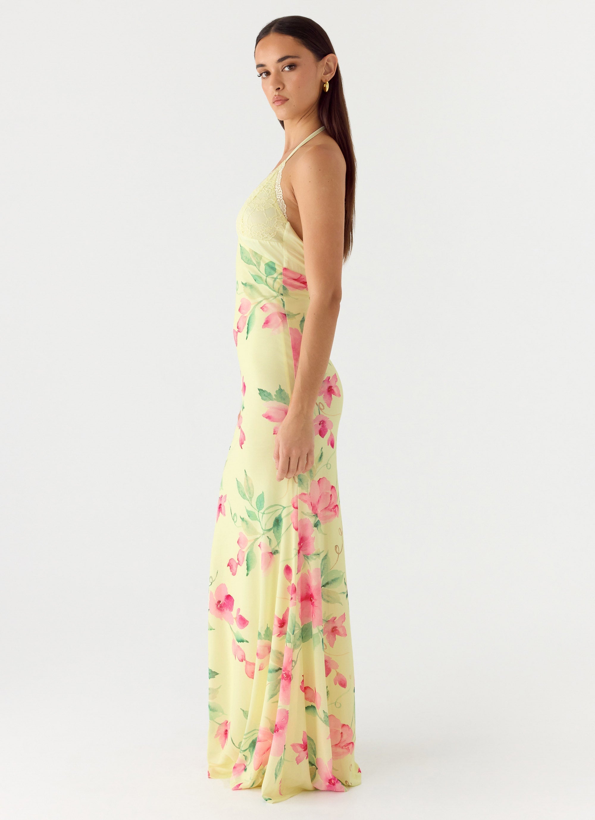 Takedown Halter Maxi Dress
