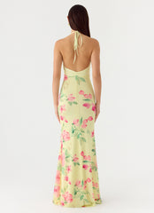 Takedown Halter Maxi Dress