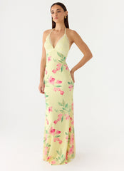 Takedown Halter Maxi Dress