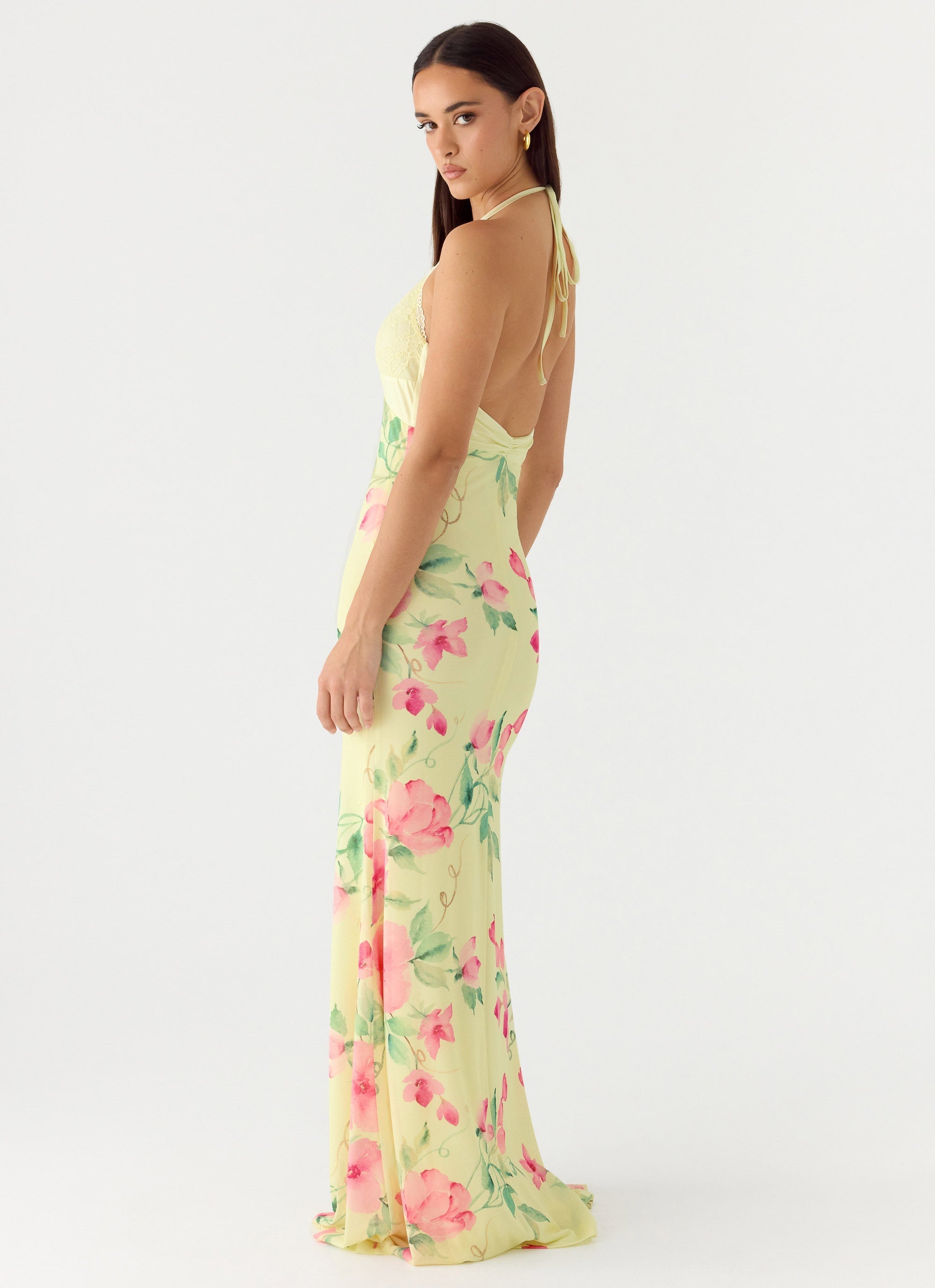 Takedown Halter Maxi Dress