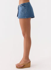 Tatina Denim Mini Shorts