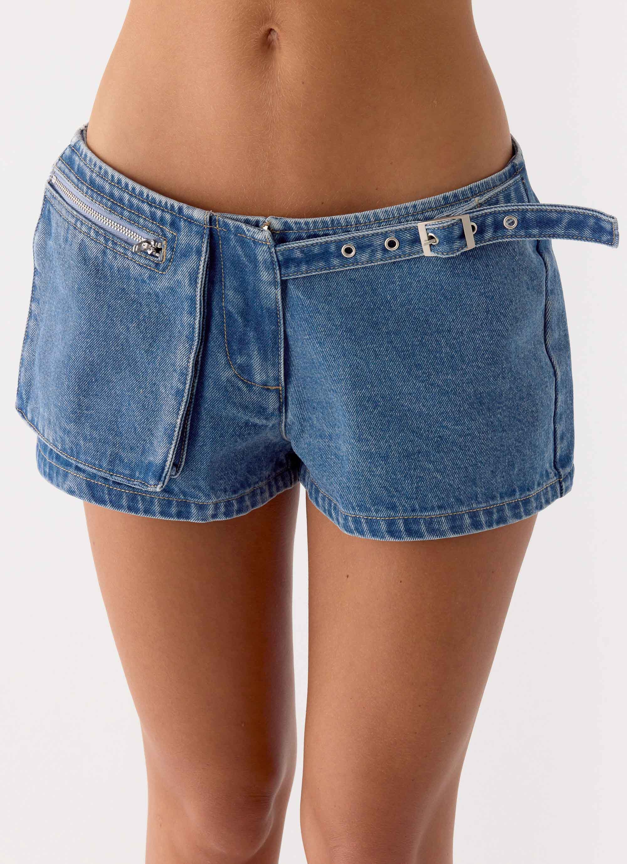 Tatina Denim Mini Shorts