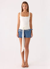 Tatina Denim Mini Shorts