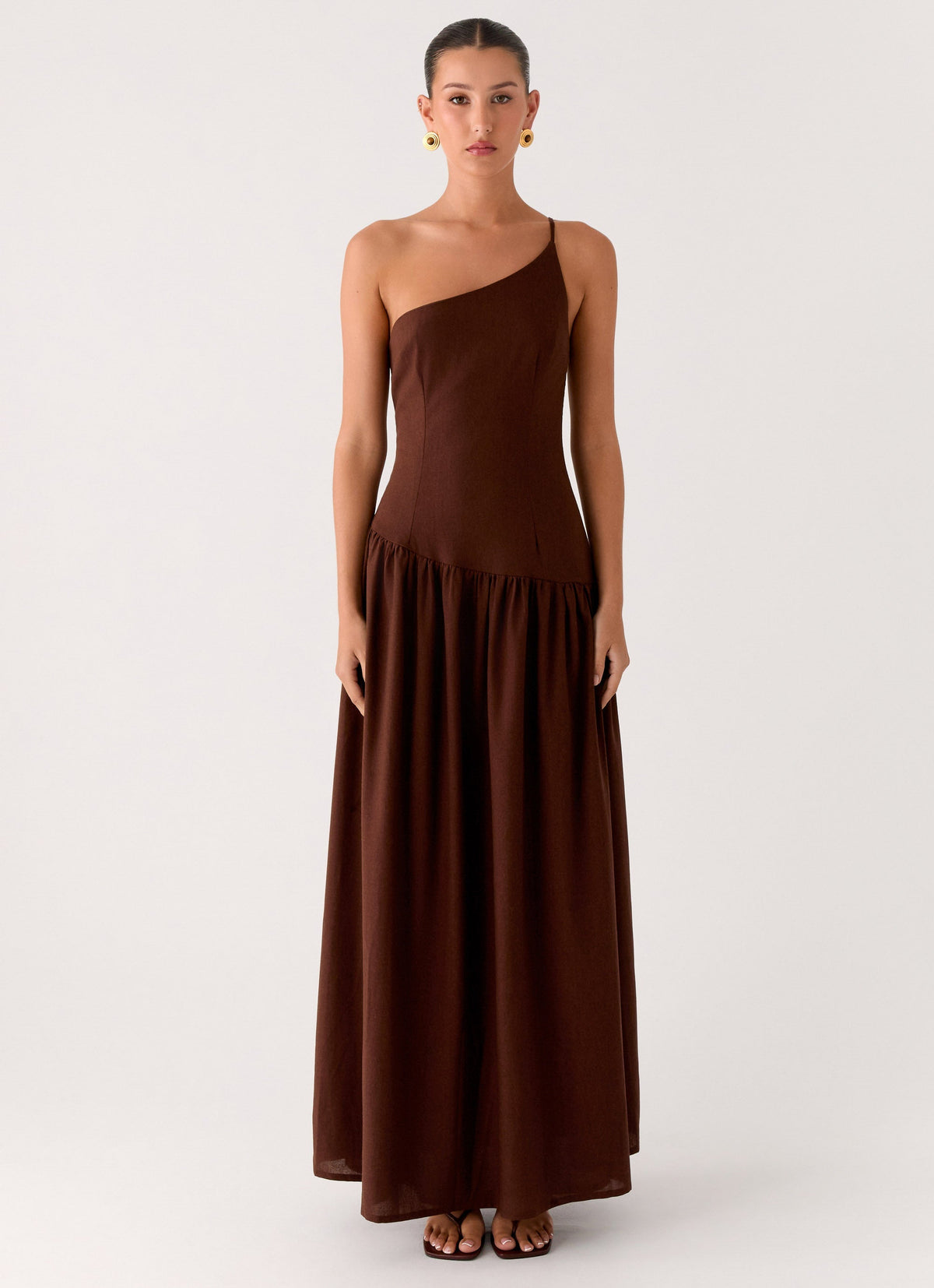 Thinking About You Linen Maxi Dress