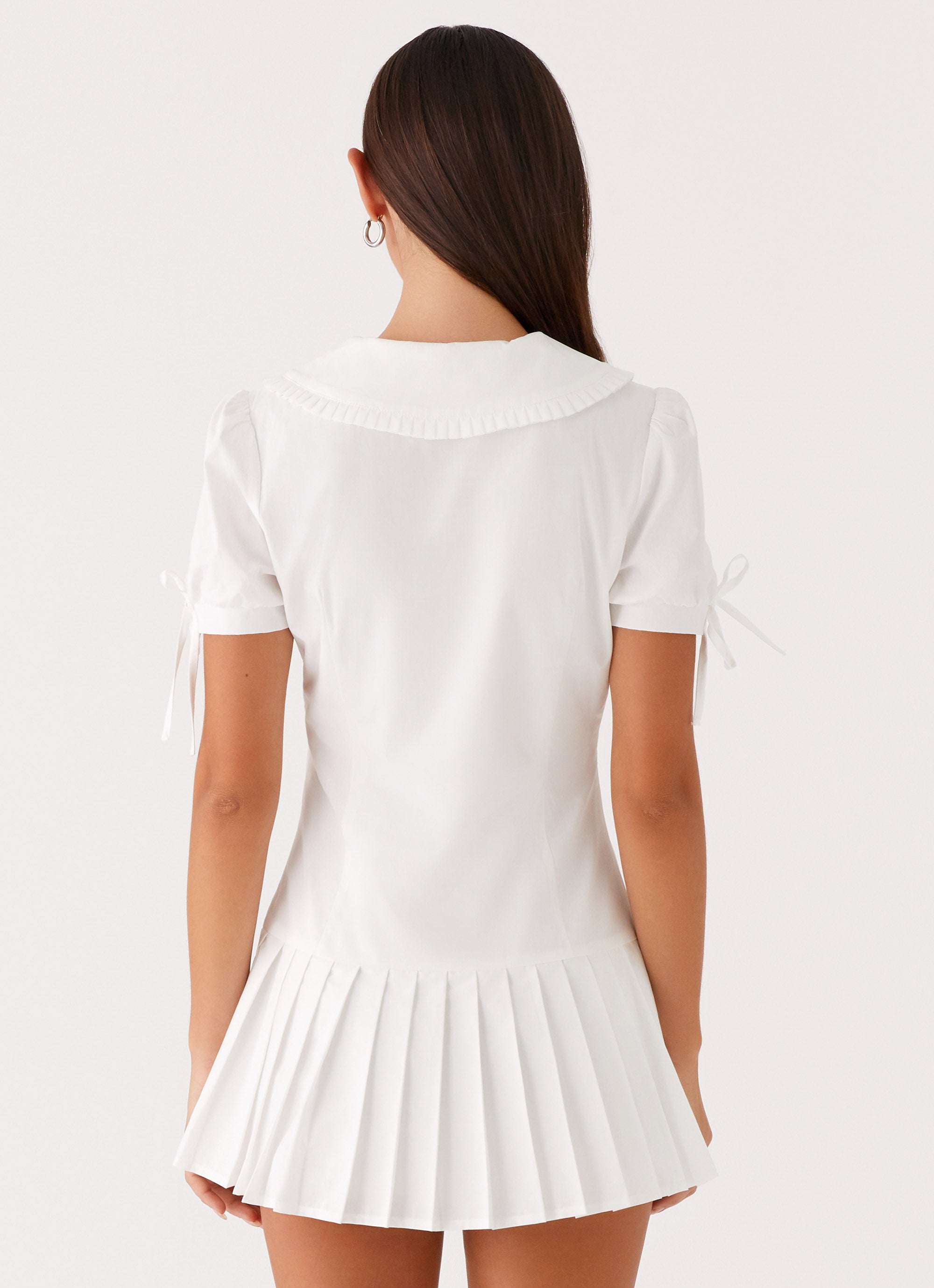 To Us Pleated Mini Dress