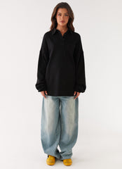 Torrie Oversized Polo Top