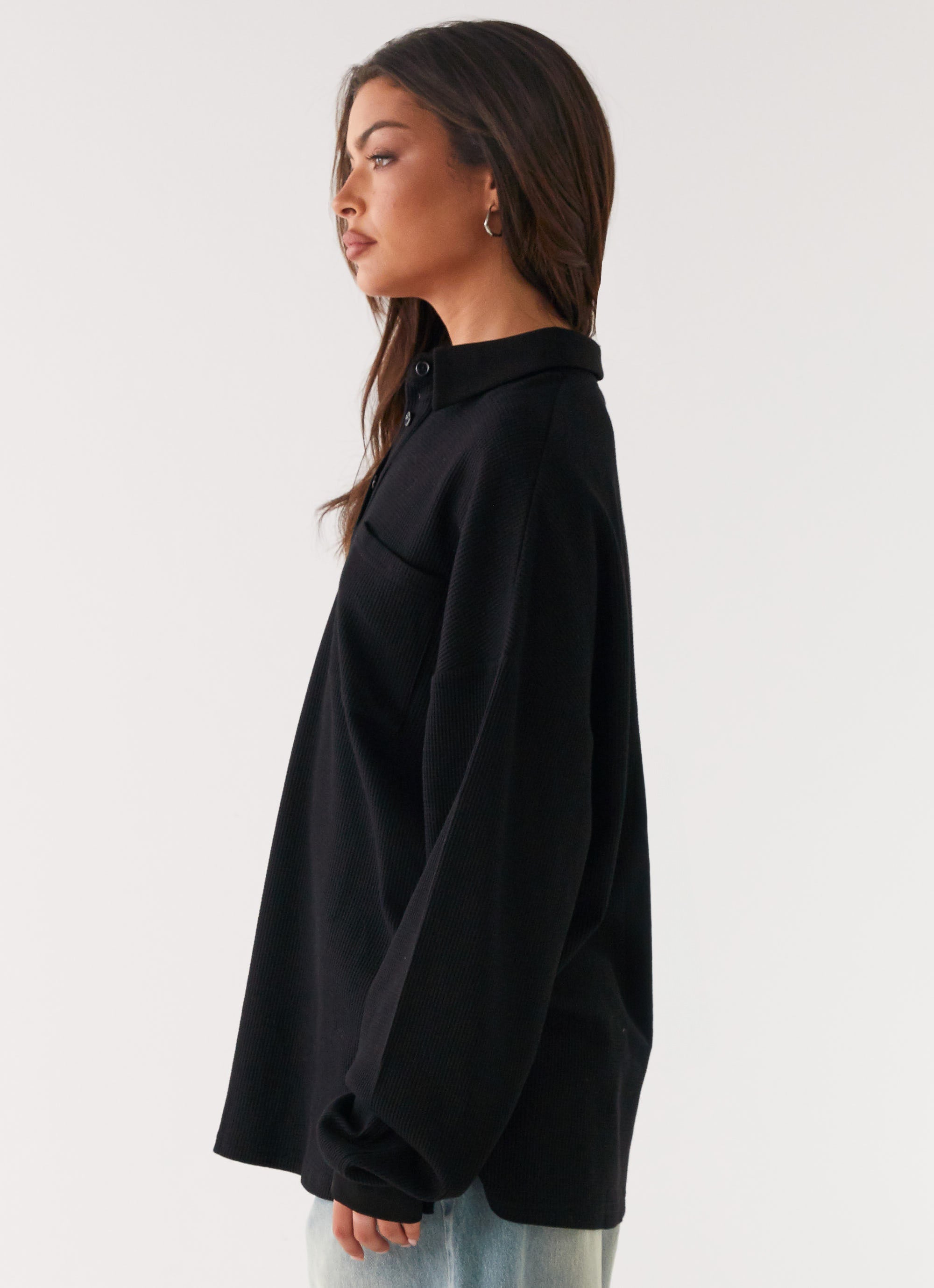 Torrie Oversized Polo Top