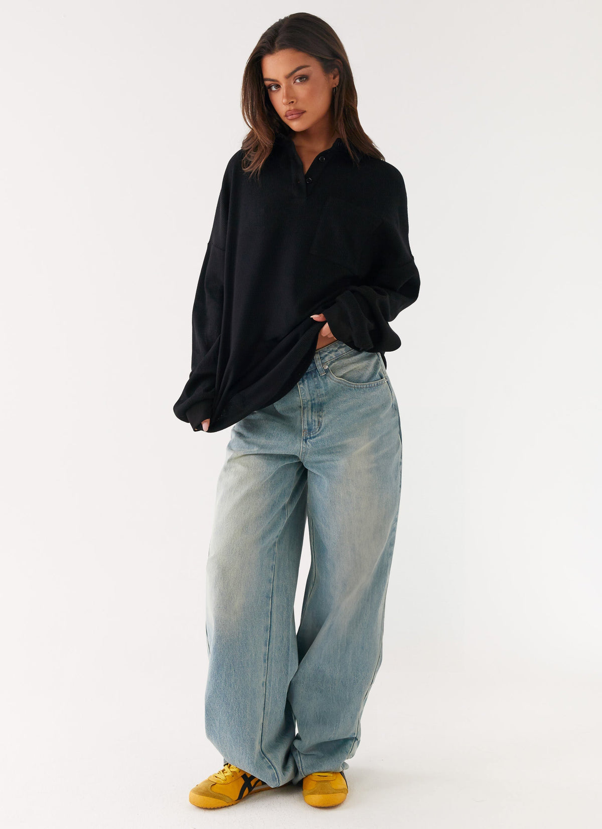 Torrie Oversized Polo Top