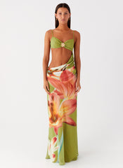Tropic Rush Cut Out Maxi Dress