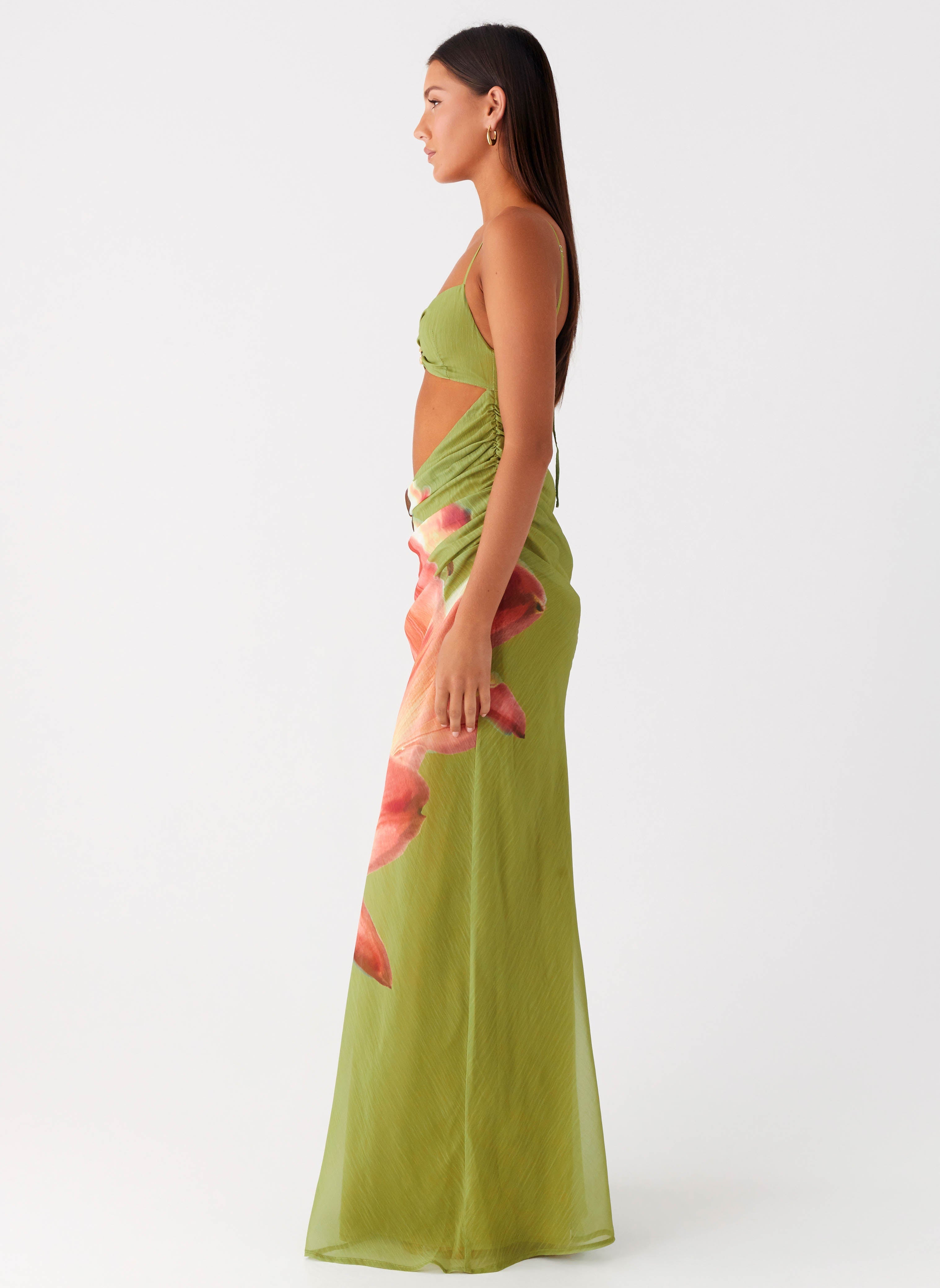 Tropic Rush Cut Out Maxi Dress