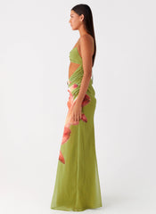 Tropic Rush Cut Out Maxi Dress