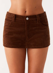Tropics Low Rise Cord Mini Skort